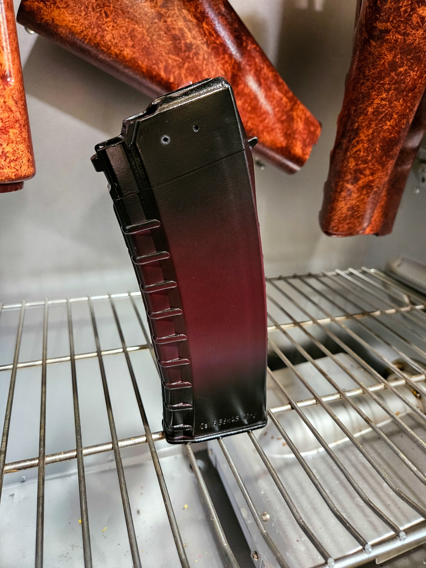 Plum Cerakoted AK magazine