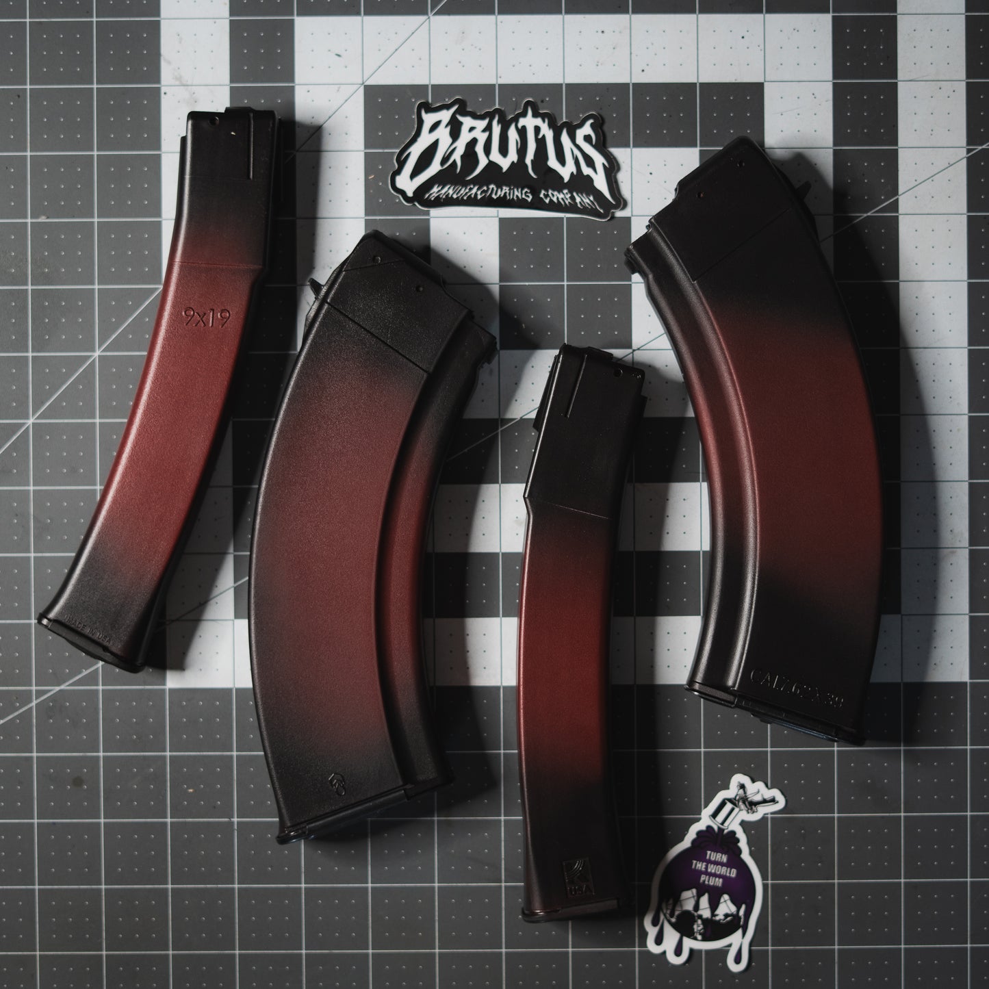 Plum Cerakoted AK magazine