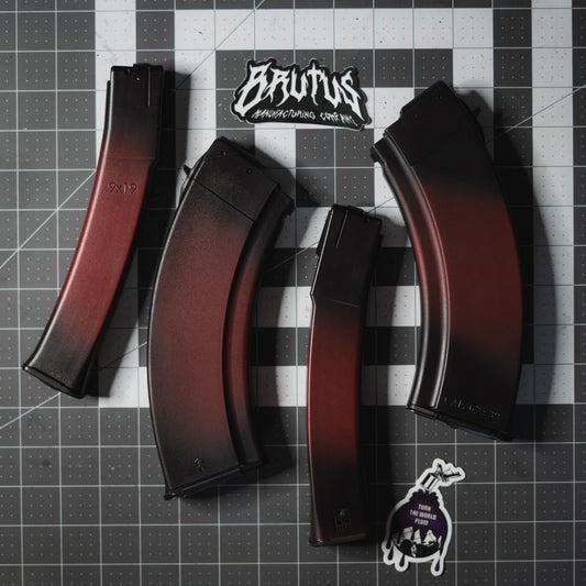 Plum Cerakoted AK magazine