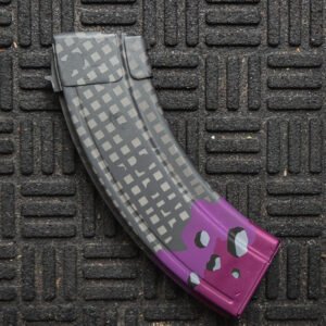 Purple/grey "midnight snack" steel slab side magazine